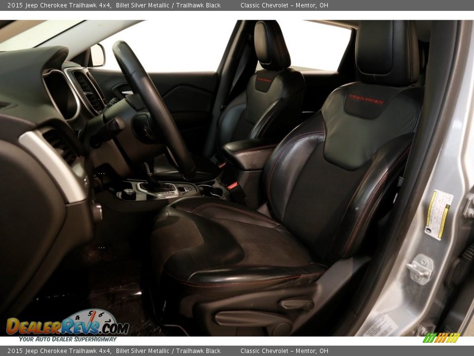 2015 Jeep Cherokee Trailhawk 4x4 Billet Silver Metallic / Trailhawk Black Photo #5