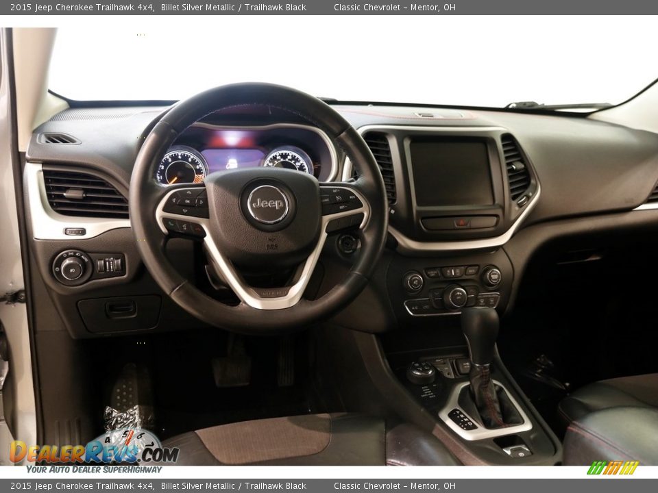 2015 Jeep Cherokee Trailhawk 4x4 Billet Silver Metallic / Trailhawk Black Photo #6