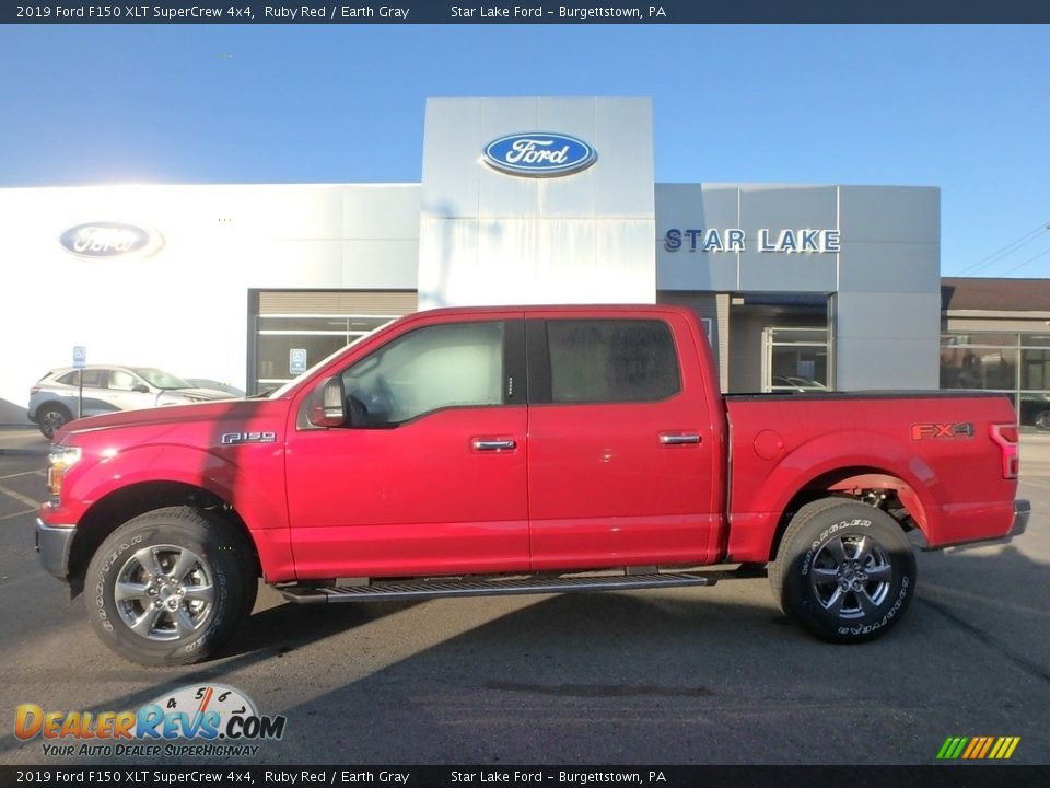 2019 Ford F150 XLT SuperCrew 4x4 Ruby Red / Earth Gray Photo #1