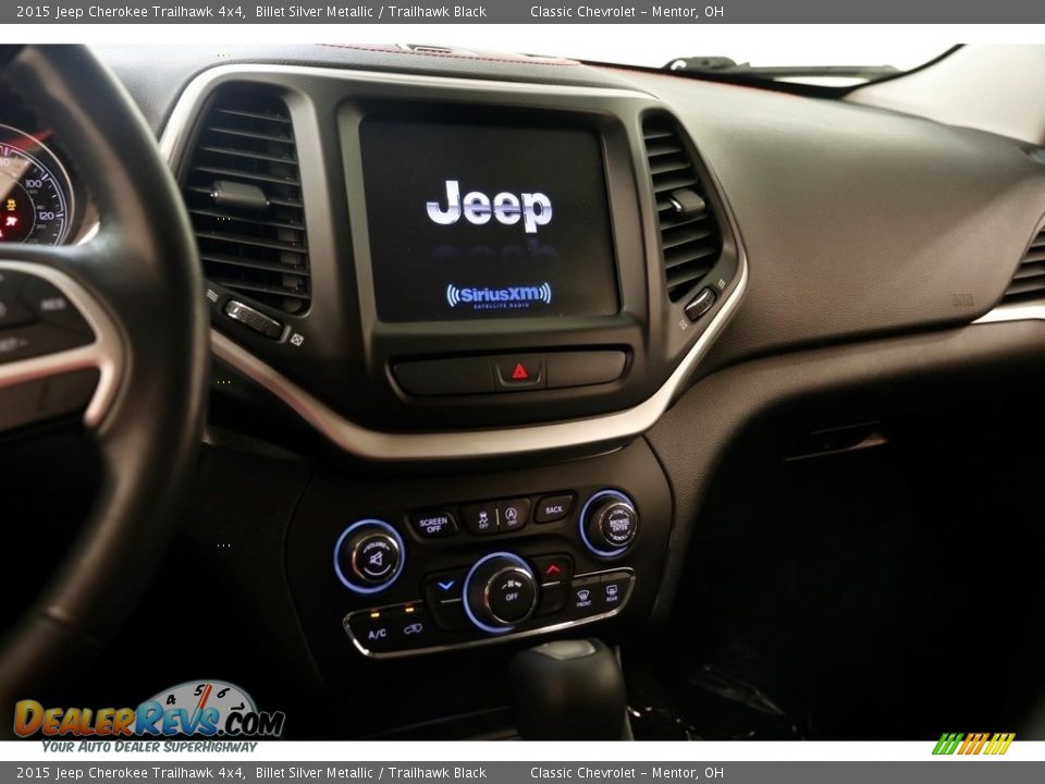 2015 Jeep Cherokee Trailhawk 4x4 Billet Silver Metallic / Trailhawk Black Photo #9