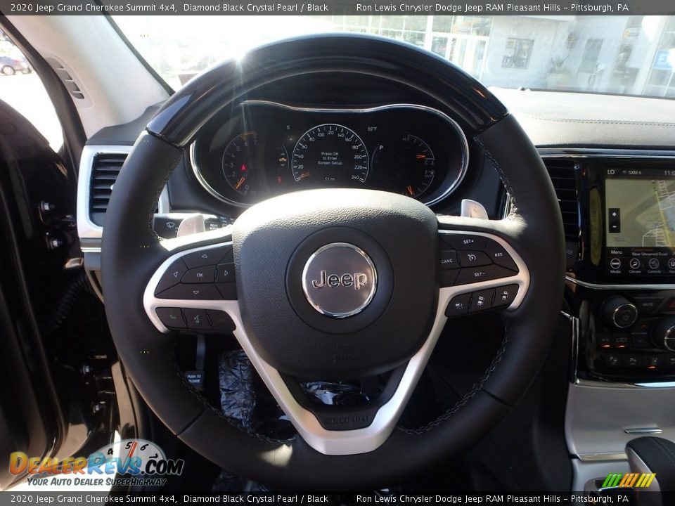 2020 Jeep Grand Cherokee Summit 4x4 Diamond Black Crystal Pearl / Black Photo #18