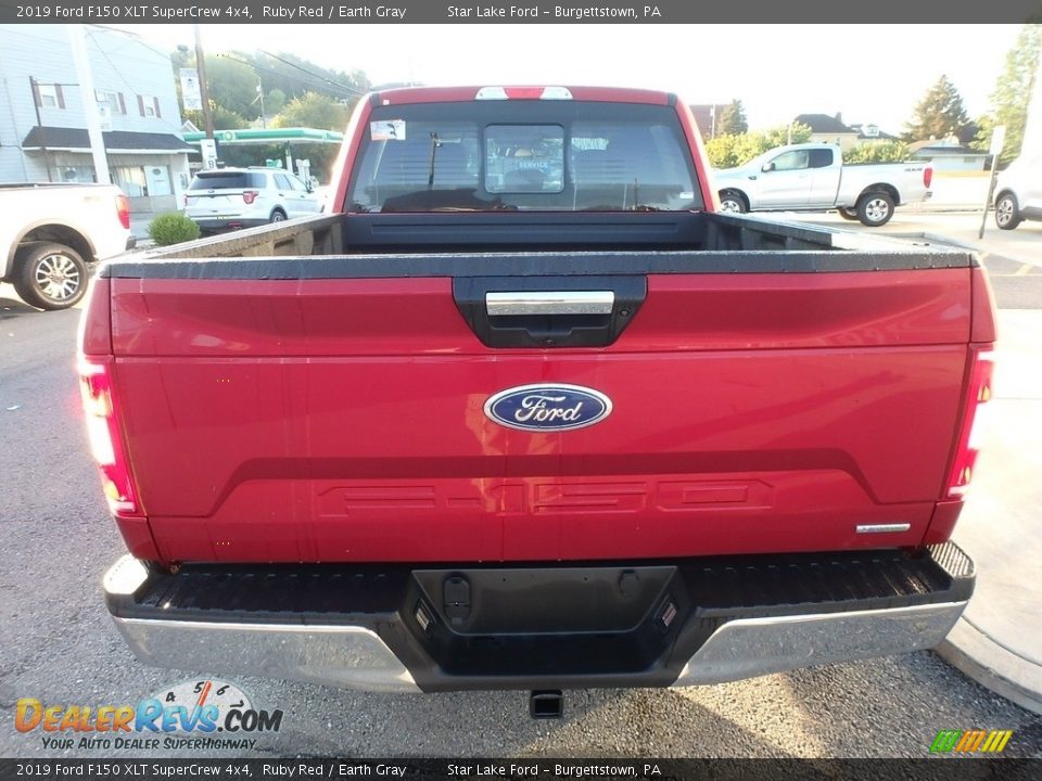 2019 Ford F150 XLT SuperCrew 4x4 Ruby Red / Earth Gray Photo #6