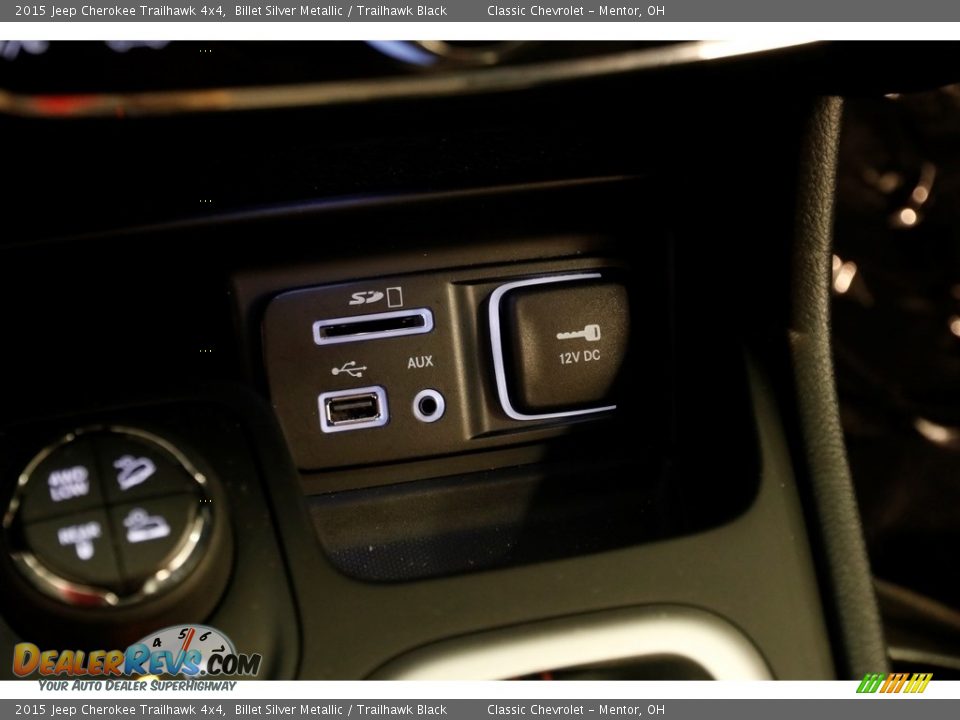 2015 Jeep Cherokee Trailhawk 4x4 Billet Silver Metallic / Trailhawk Black Photo #17