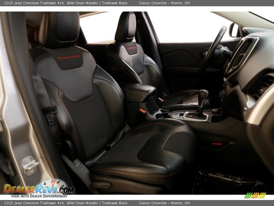 2015 Jeep Cherokee Trailhawk 4x4 Billet Silver Metallic / Trailhawk Black Photo #18