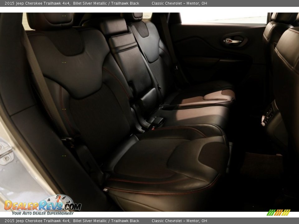 2015 Jeep Cherokee Trailhawk 4x4 Billet Silver Metallic / Trailhawk Black Photo #19