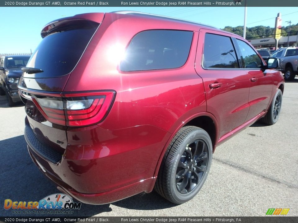 2020 Dodge Durango GT AWD Octane Red Pearl / Black Photo #6