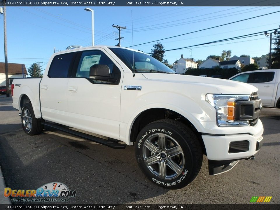 2019 Ford F150 XLT SuperCrew 4x4 Oxford White / Earth Gray Photo #3