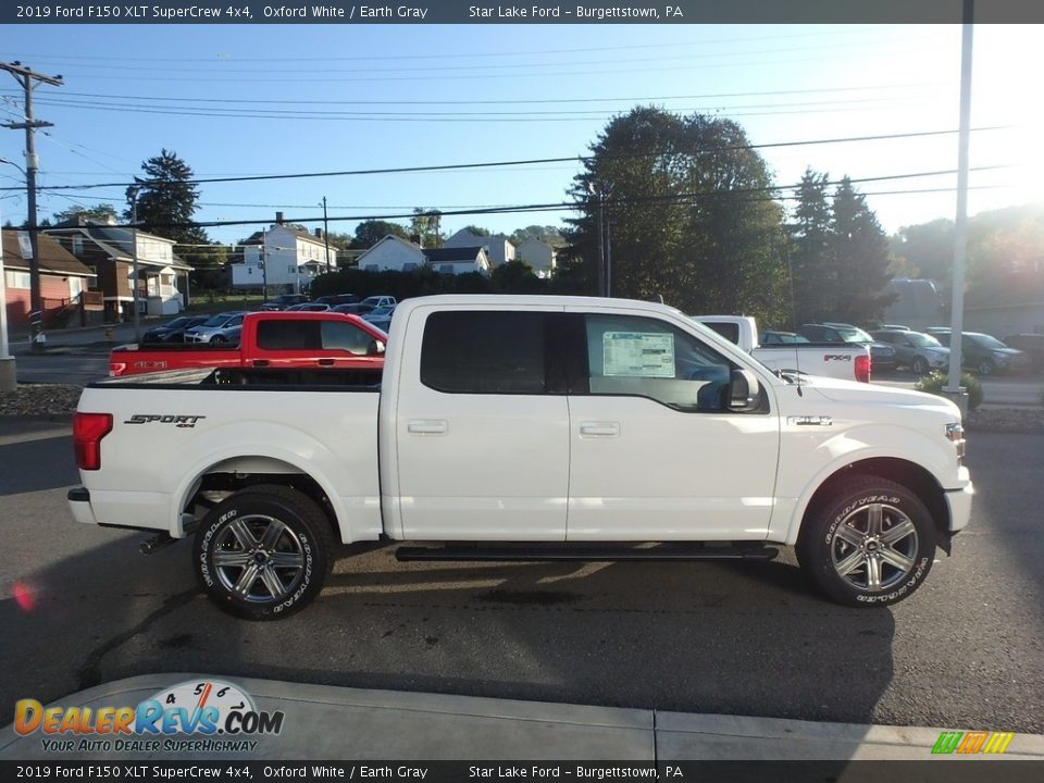 2019 Ford F150 XLT SuperCrew 4x4 Oxford White / Earth Gray Photo #4