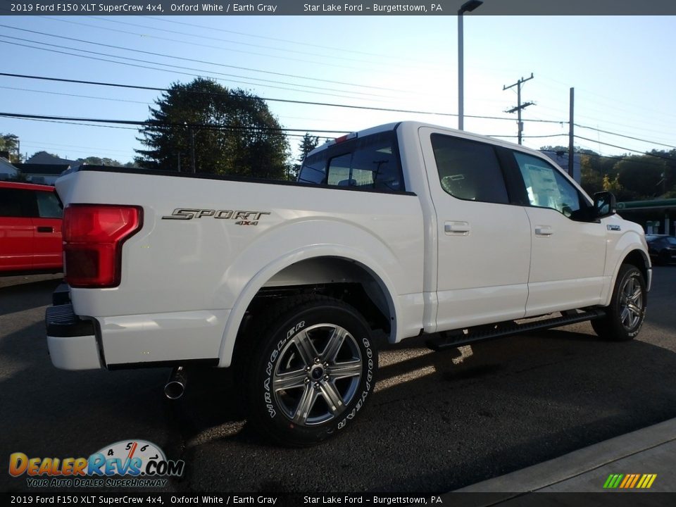 2019 Ford F150 XLT SuperCrew 4x4 Oxford White / Earth Gray Photo #5