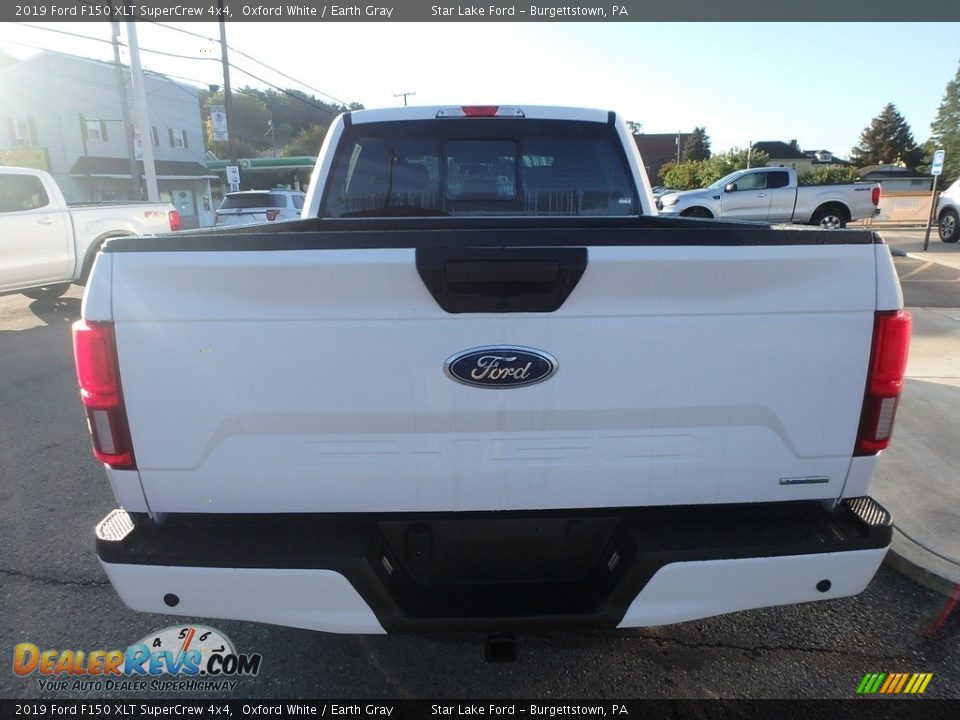 2019 Ford F150 XLT SuperCrew 4x4 Oxford White / Earth Gray Photo #6