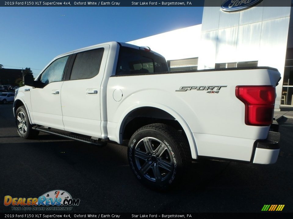 2019 Ford F150 XLT SuperCrew 4x4 Oxford White / Earth Gray Photo #7