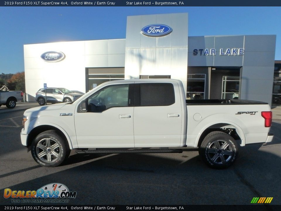 2019 Ford F150 XLT SuperCrew 4x4 Oxford White / Earth Gray Photo #8