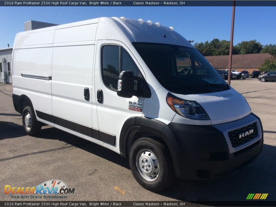 2019 Ram ProMaster 2500 High Roof Cargo Van Bright White / Black Photo #1