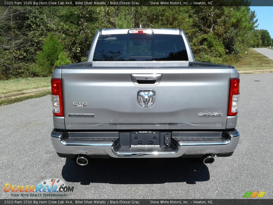 2020 Ram 1500 Big Horn Crew Cab 4x4 Billet Silver Metallic / Black/Diesel Gray Photo #7