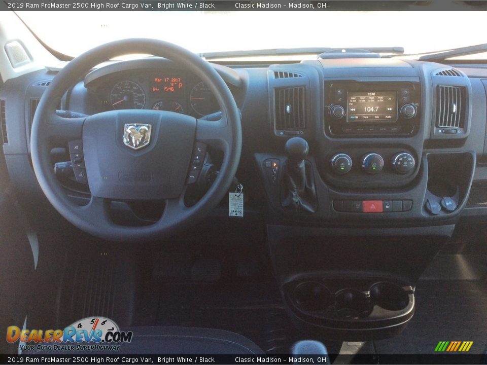 2019 Ram ProMaster 2500 High Roof Cargo Van Bright White / Black Photo #3