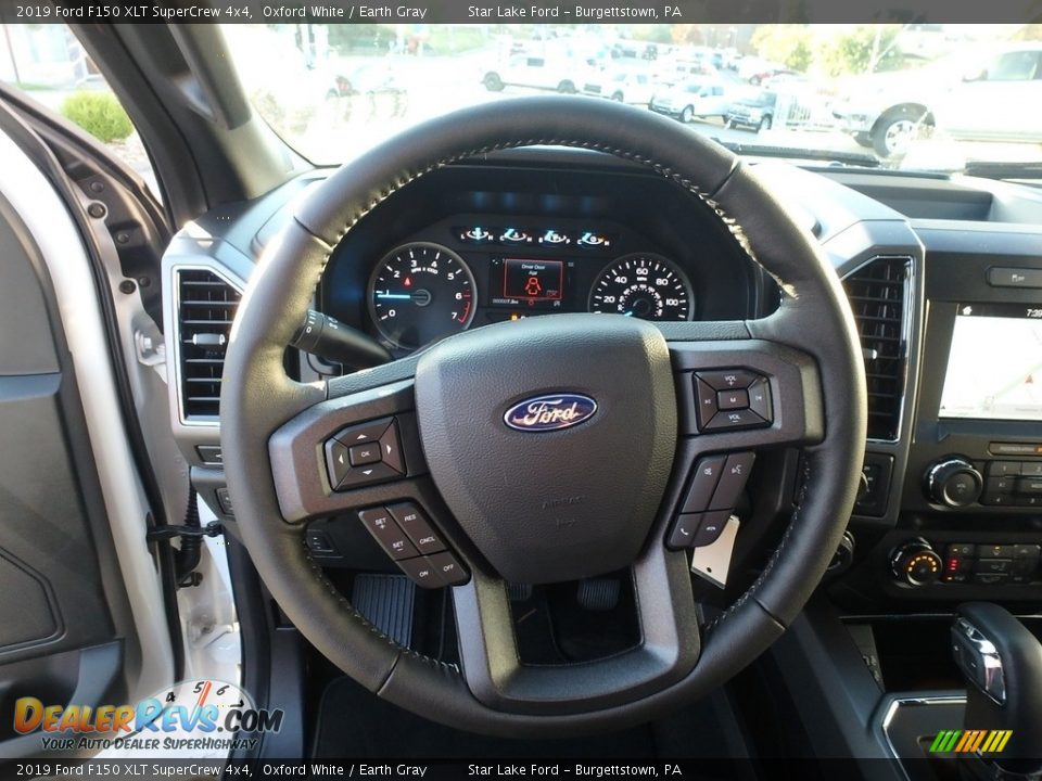 2019 Ford F150 XLT SuperCrew 4x4 Oxford White / Earth Gray Photo #17