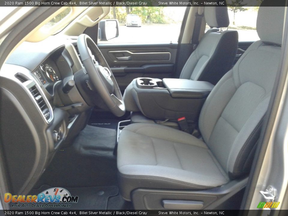 2020 Ram 1500 Big Horn Crew Cab 4x4 Billet Silver Metallic / Black/Diesel Gray Photo #10