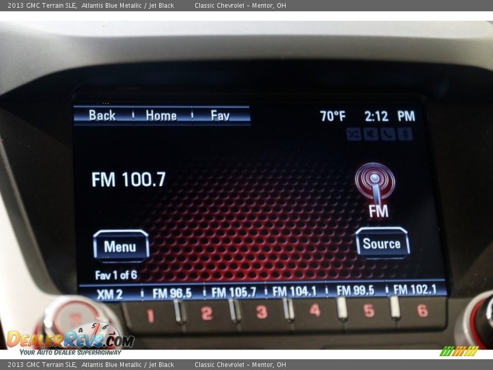 2013 GMC Terrain SLE Atlantis Blue Metallic / Jet Black Photo #10