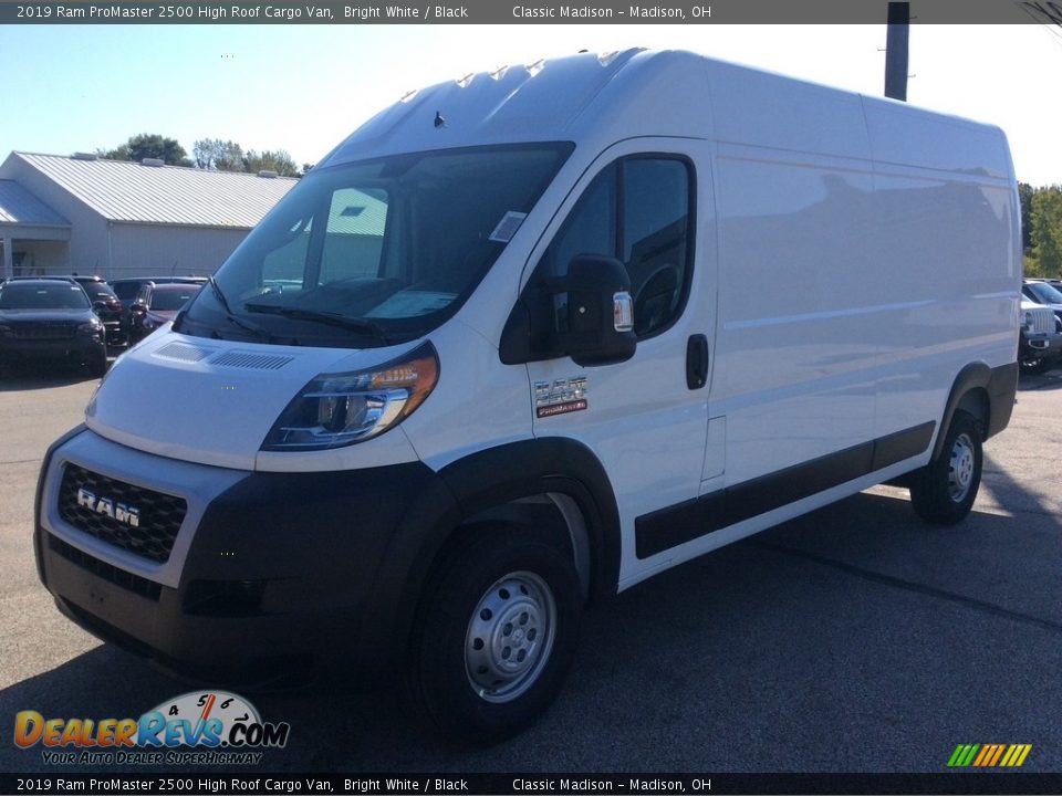 2019 Ram ProMaster 2500 High Roof Cargo Van Bright White / Black Photo #5