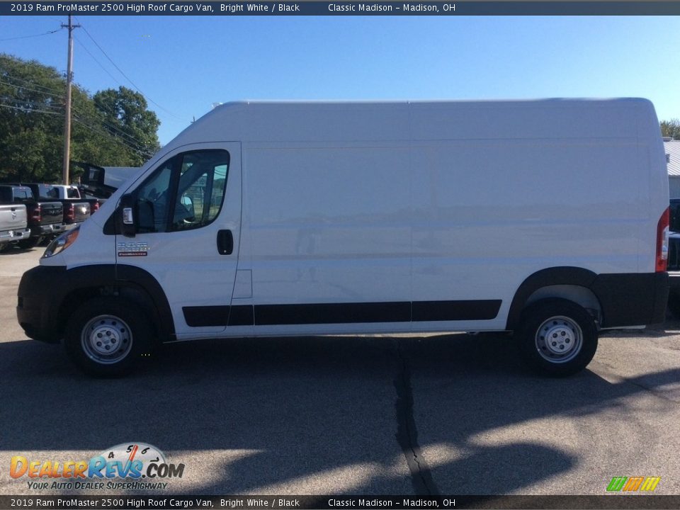 2019 Ram ProMaster 2500 High Roof Cargo Van Bright White / Black Photo #6