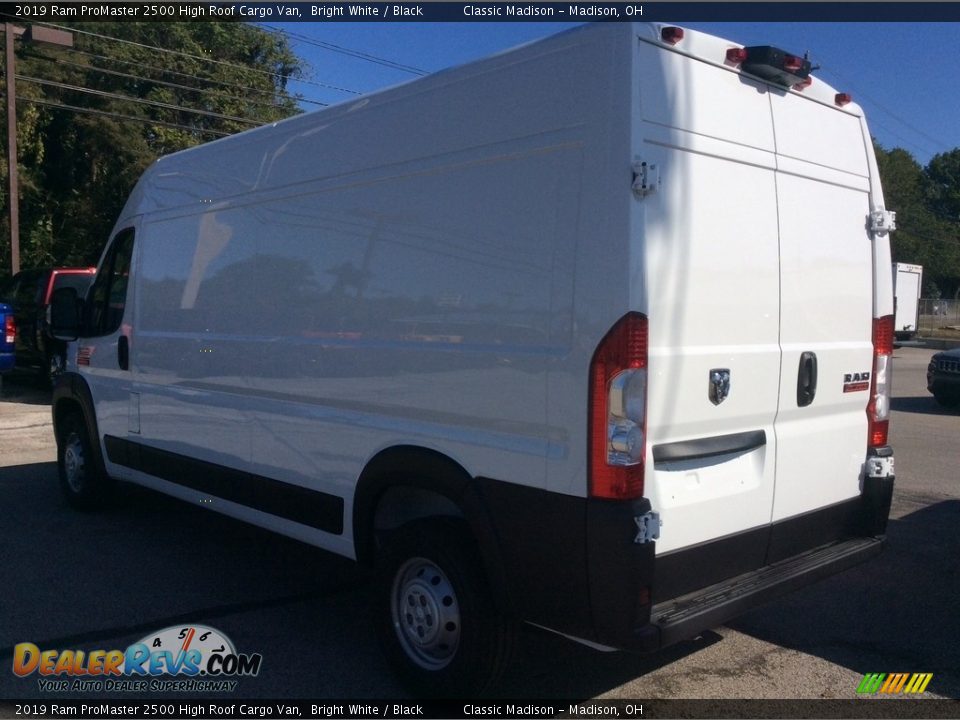 2019 Ram ProMaster 2500 High Roof Cargo Van Bright White / Black Photo #7