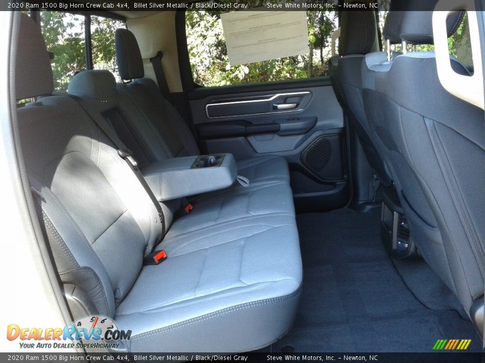2020 Ram 1500 Big Horn Crew Cab 4x4 Billet Silver Metallic / Black/Diesel Gray Photo #13