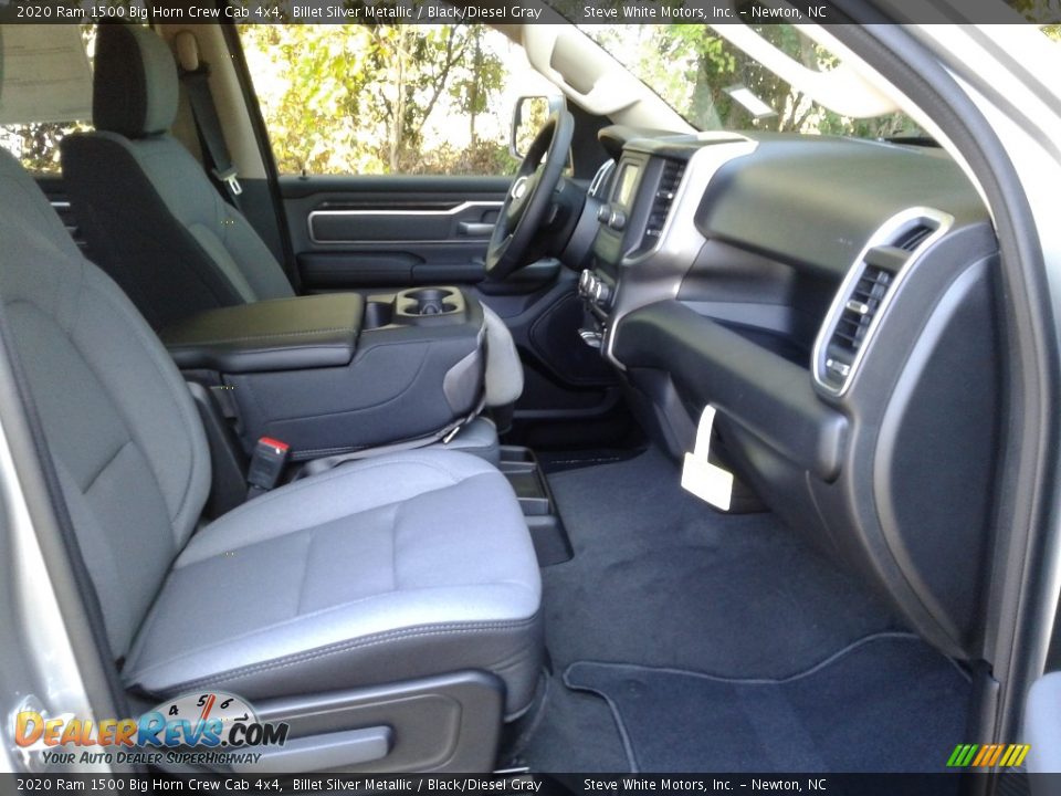 2020 Ram 1500 Big Horn Crew Cab 4x4 Billet Silver Metallic / Black/Diesel Gray Photo #14