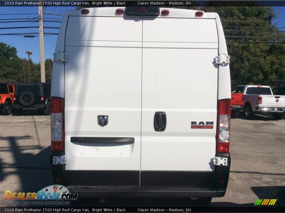 2019 Ram ProMaster 2500 High Roof Cargo Van Bright White / Black Photo #8