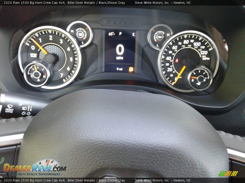 2020 Ram 1500 Big Horn Crew Cab 4x4 Billet Silver Metallic / Black/Diesel Gray Photo #18