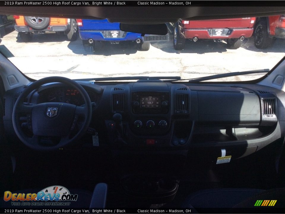 2019 Ram ProMaster 2500 High Roof Cargo Van Bright White / Black Photo #13