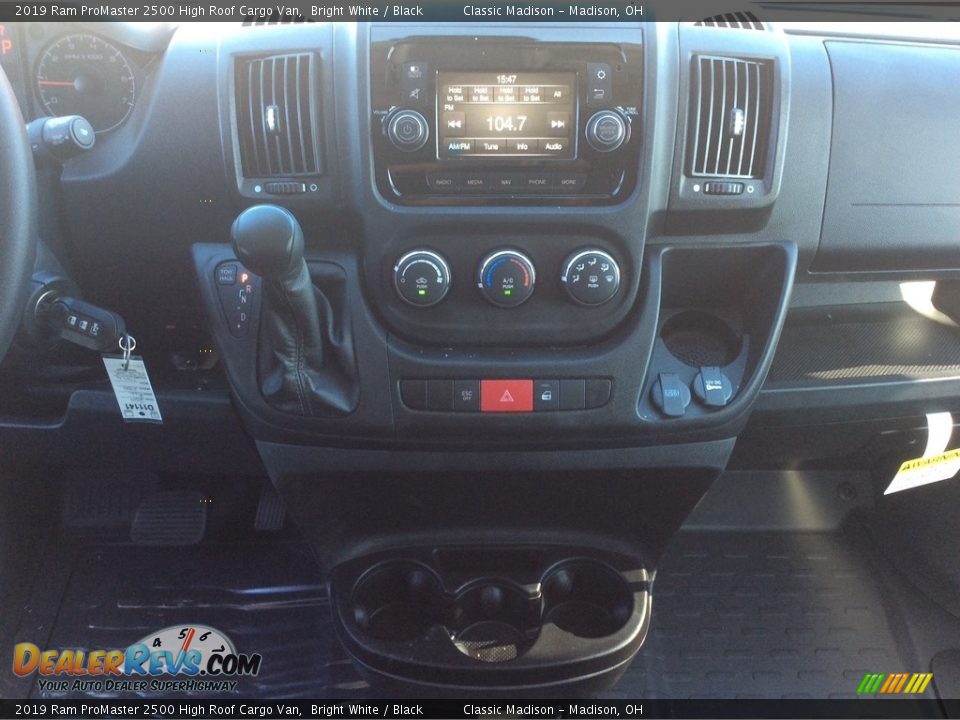2019 Ram ProMaster 2500 High Roof Cargo Van Bright White / Black Photo #14