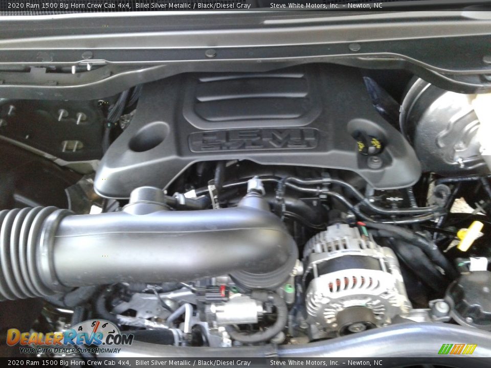 2020 Ram 1500 Big Horn Crew Cab 4x4 Billet Silver Metallic / Black/Diesel Gray Photo #26