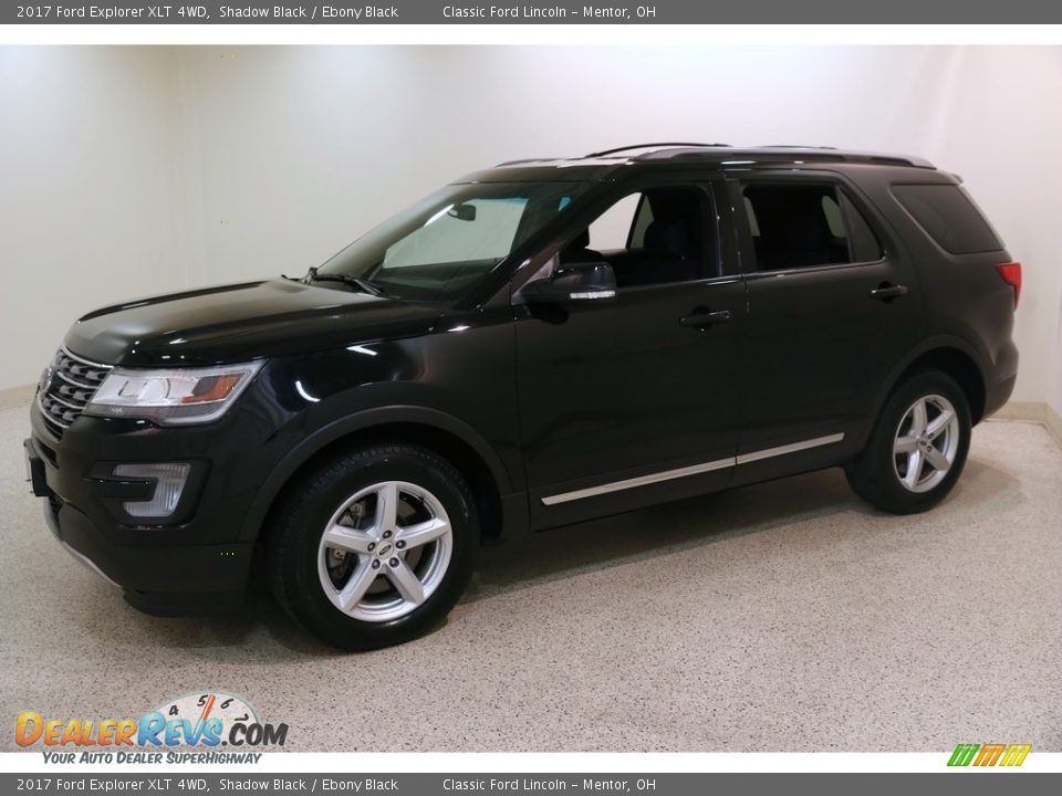 2017 Ford Explorer XLT 4WD Shadow Black / Ebony Black Photo #3