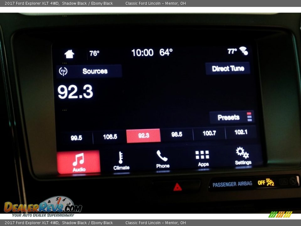 2017 Ford Explorer XLT 4WD Shadow Black / Ebony Black Photo #11