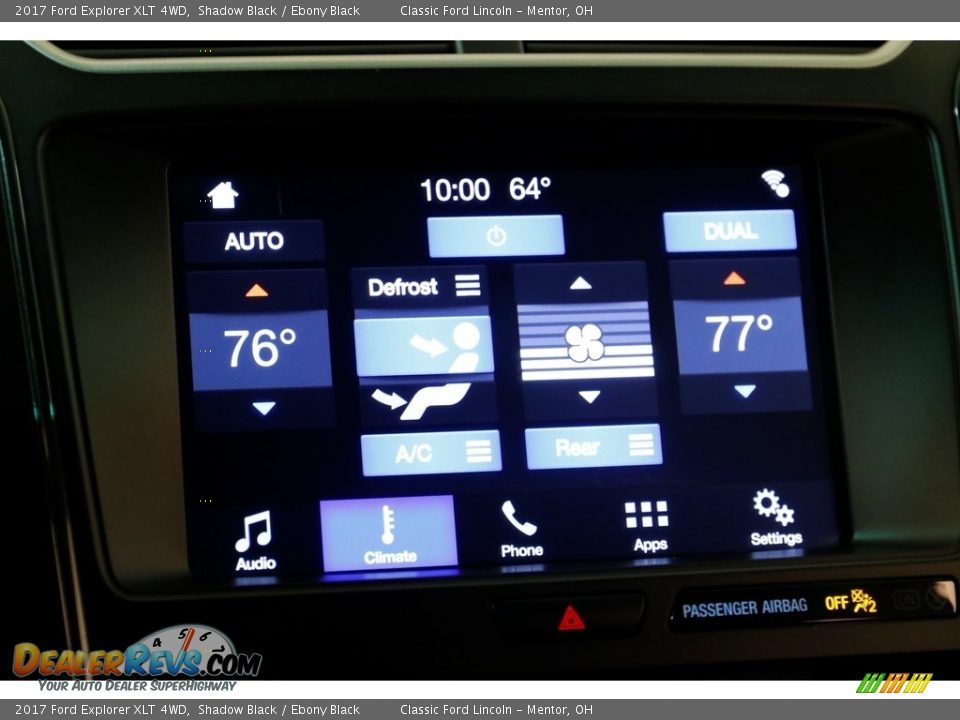 2017 Ford Explorer XLT 4WD Shadow Black / Ebony Black Photo #12