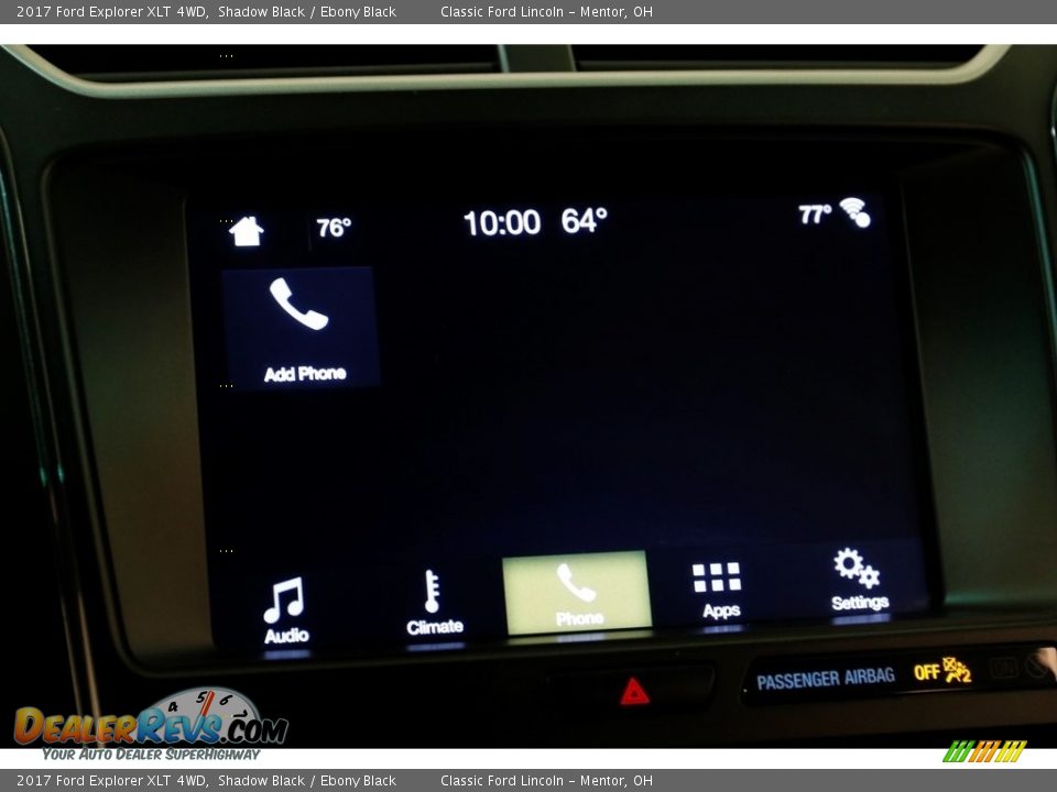 2017 Ford Explorer XLT 4WD Shadow Black / Ebony Black Photo #13