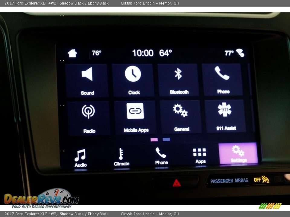 2017 Ford Explorer XLT 4WD Shadow Black / Ebony Black Photo #14