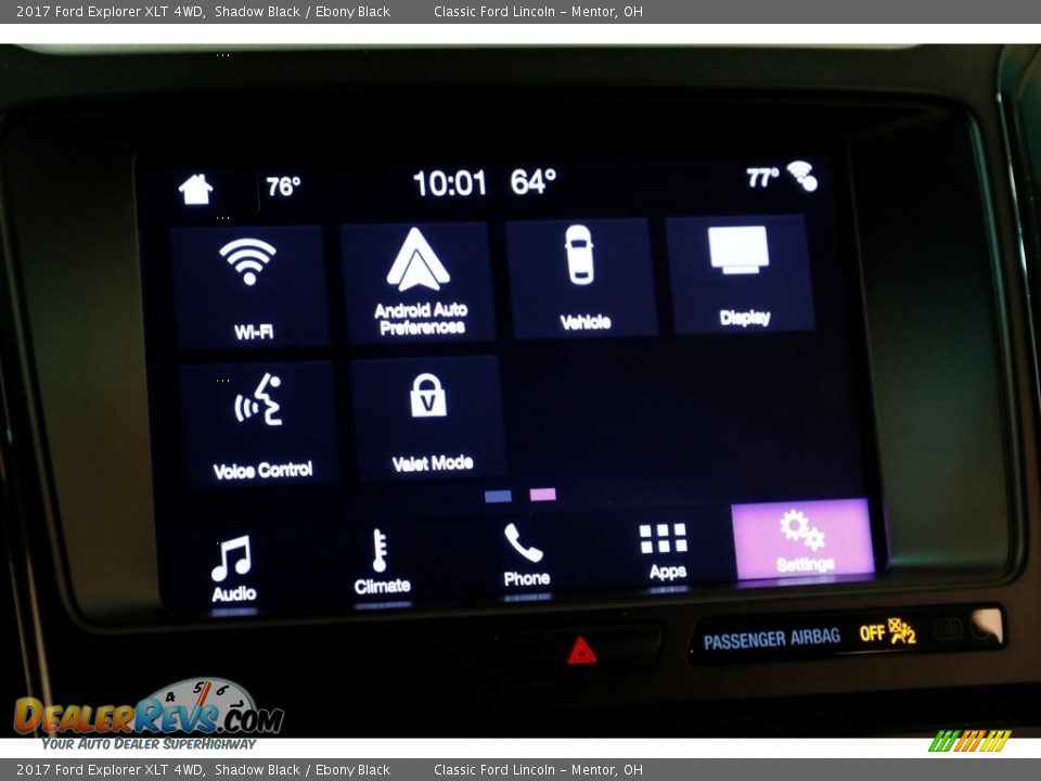 2017 Ford Explorer XLT 4WD Shadow Black / Ebony Black Photo #15