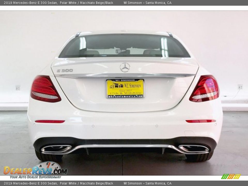 2019 Mercedes-Benz E 300 Sedan Polar White / Macchiato Beige/Black Photo #3