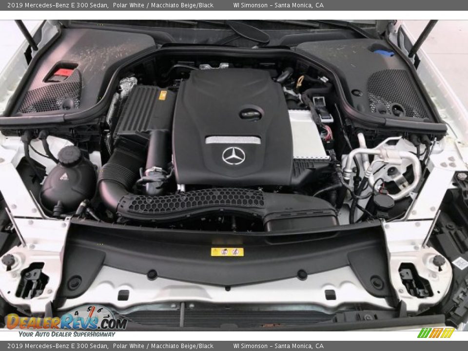 2019 Mercedes-Benz E 300 Sedan Polar White / Macchiato Beige/Black Photo #8
