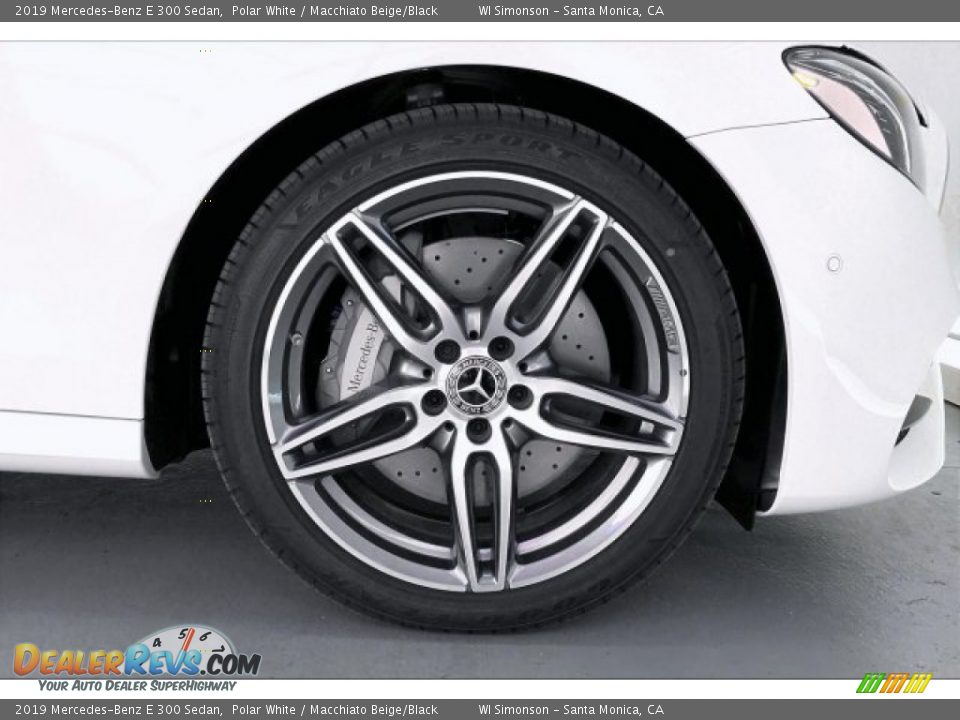 2019 Mercedes-Benz E 300 Sedan Polar White / Macchiato Beige/Black Photo #9