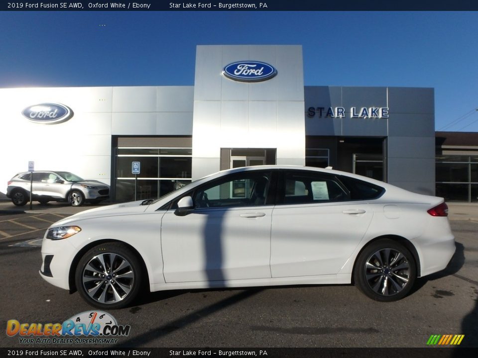 2019 Ford Fusion SE AWD Oxford White / Ebony Photo #1