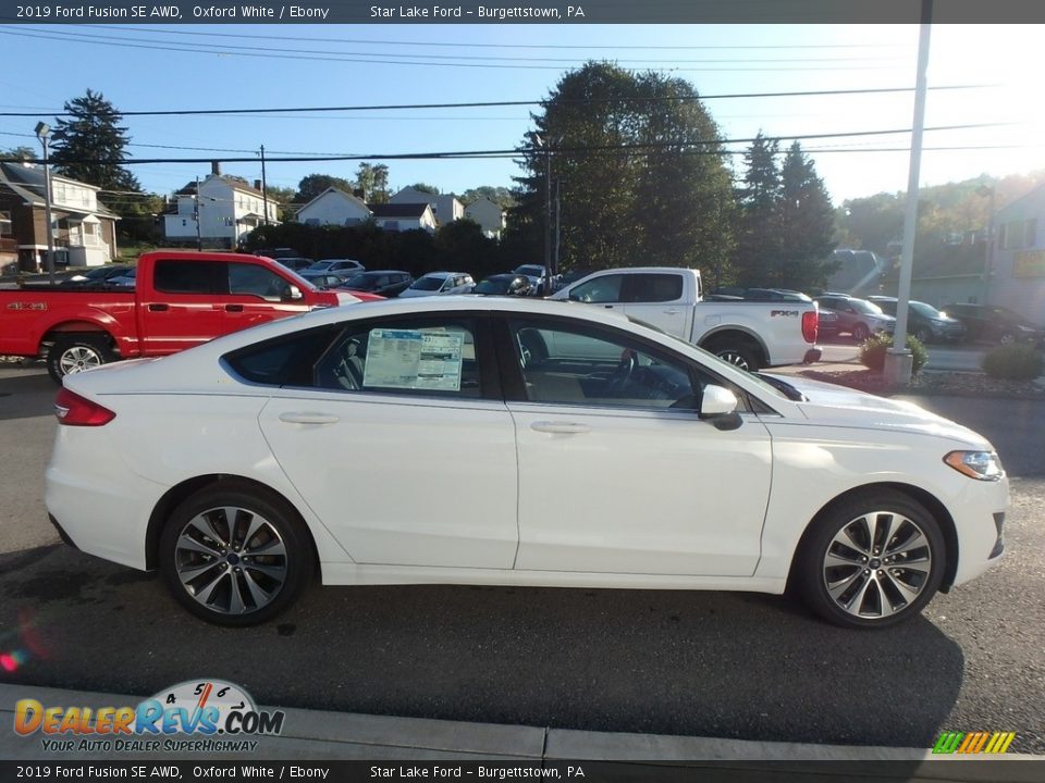 2019 Ford Fusion SE AWD Oxford White / Ebony Photo #4