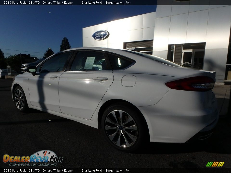 2019 Ford Fusion SE AWD Oxford White / Ebony Photo #8