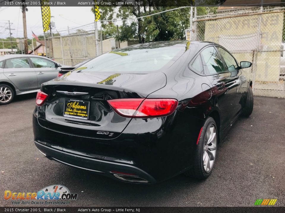 2015 Chrysler 200 S Black / Black Photo #5