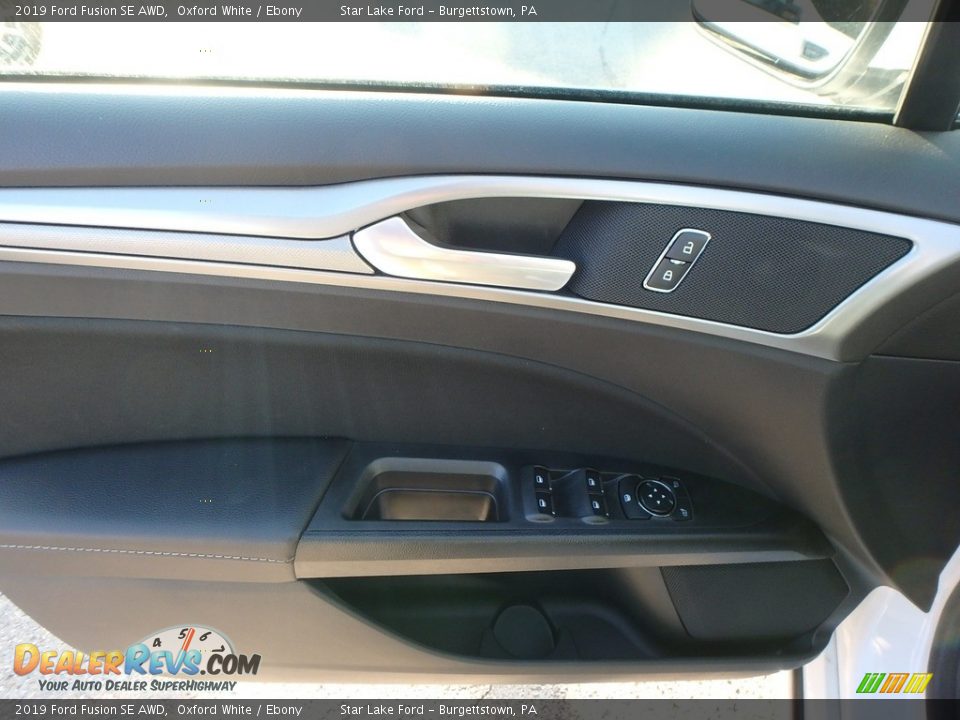 2019 Ford Fusion SE AWD Oxford White / Ebony Photo #16