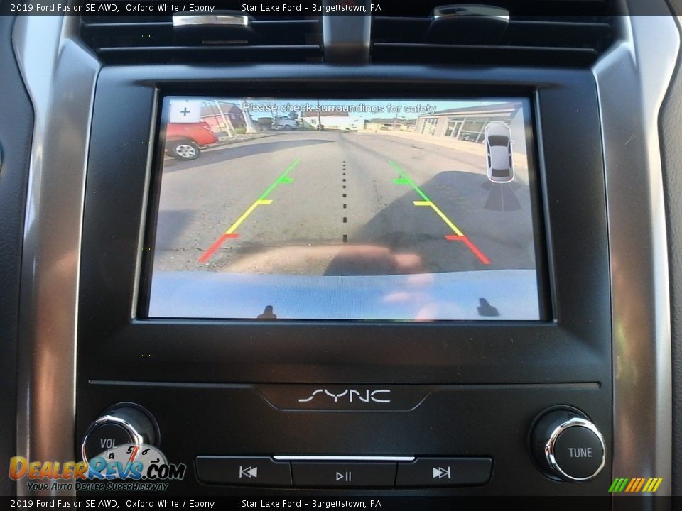 2019 Ford Fusion SE AWD Oxford White / Ebony Photo #20