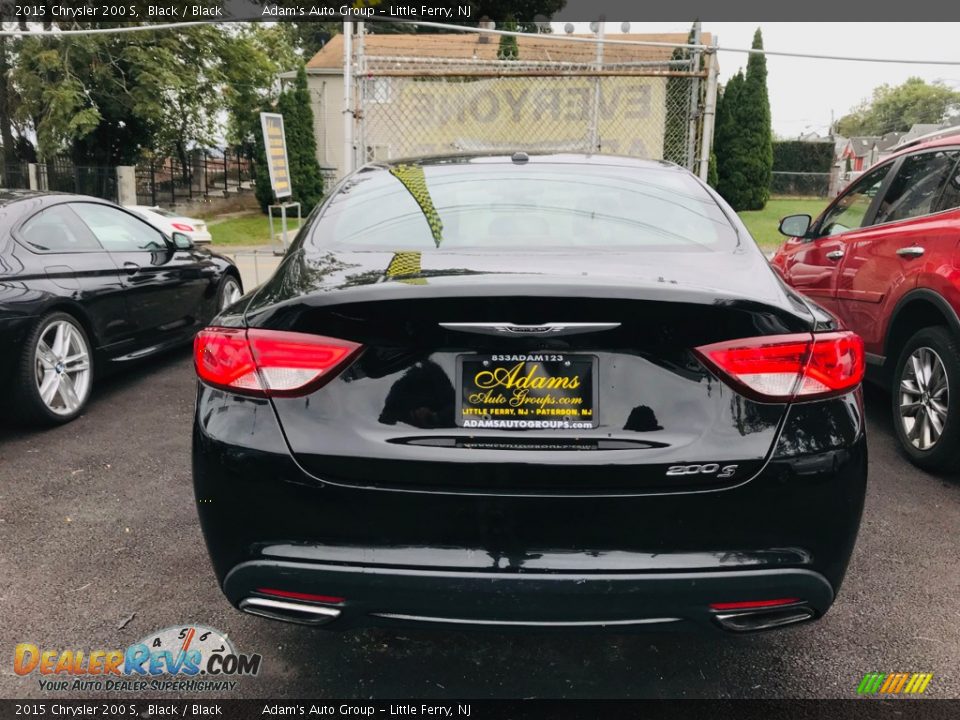 2015 Chrysler 200 S Black / Black Photo #20