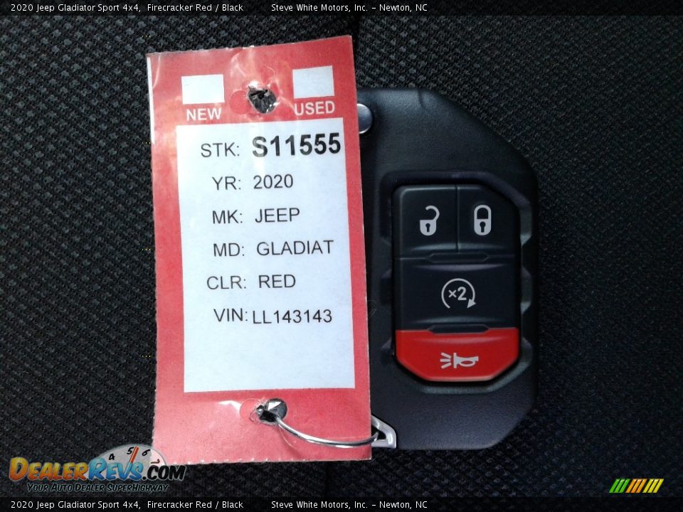 2020 Jeep Gladiator Sport 4x4 Firecracker Red / Black Photo #29