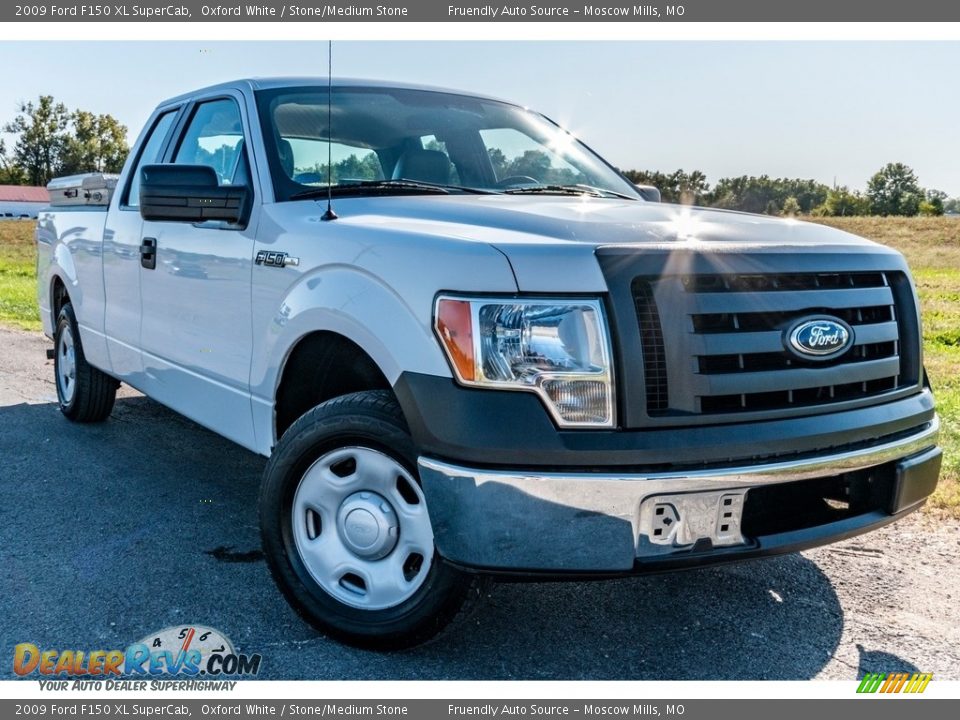 2009 Ford F150 XL SuperCab Oxford White / Stone/Medium Stone Photo #1